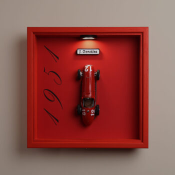 Cuadro Ferrari 375 F1 iluminado con luz LED regulable.